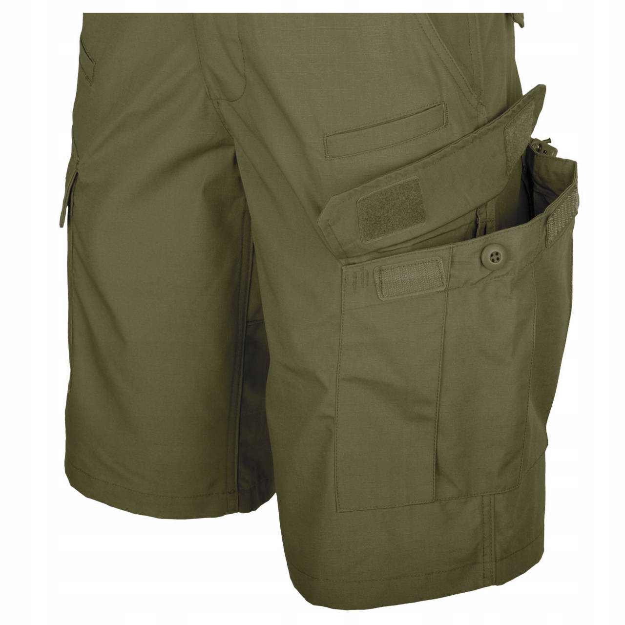 SPODENKI KRÓTKIE MESKIE BÓJOWKI HELIKON CPU SZORTY WOJSKOWE OLIVE GREEN XL Właściwości oddychające szybkoschnące
