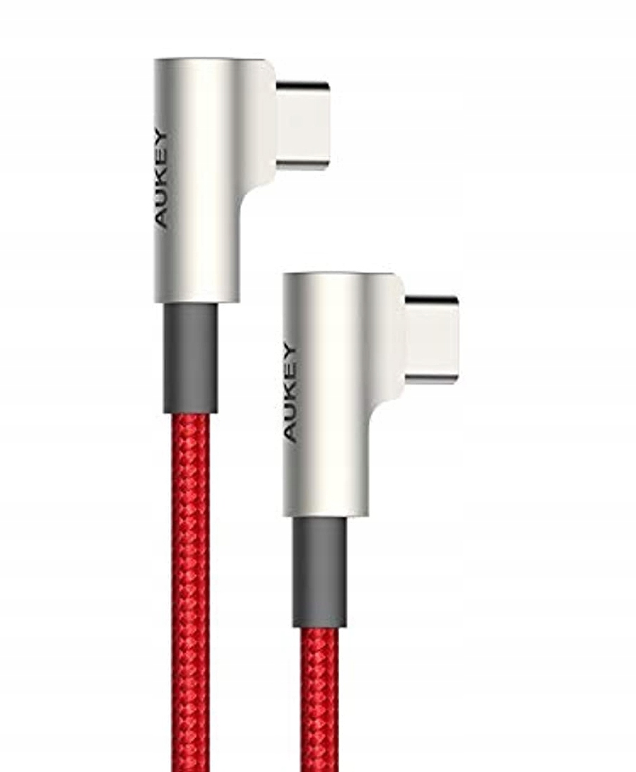 

Aukey Kątowy Kabel Usb-c Type-c Pd 60W Pd QC3 1M