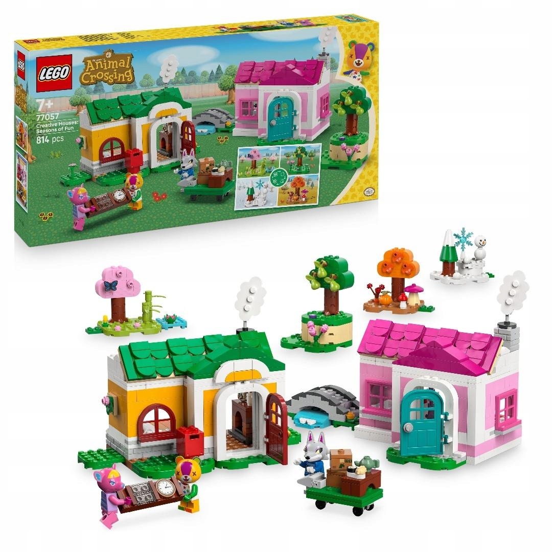 Lego(r) Animal Crossing: Sada kreativních domů s minifigurkami 77057