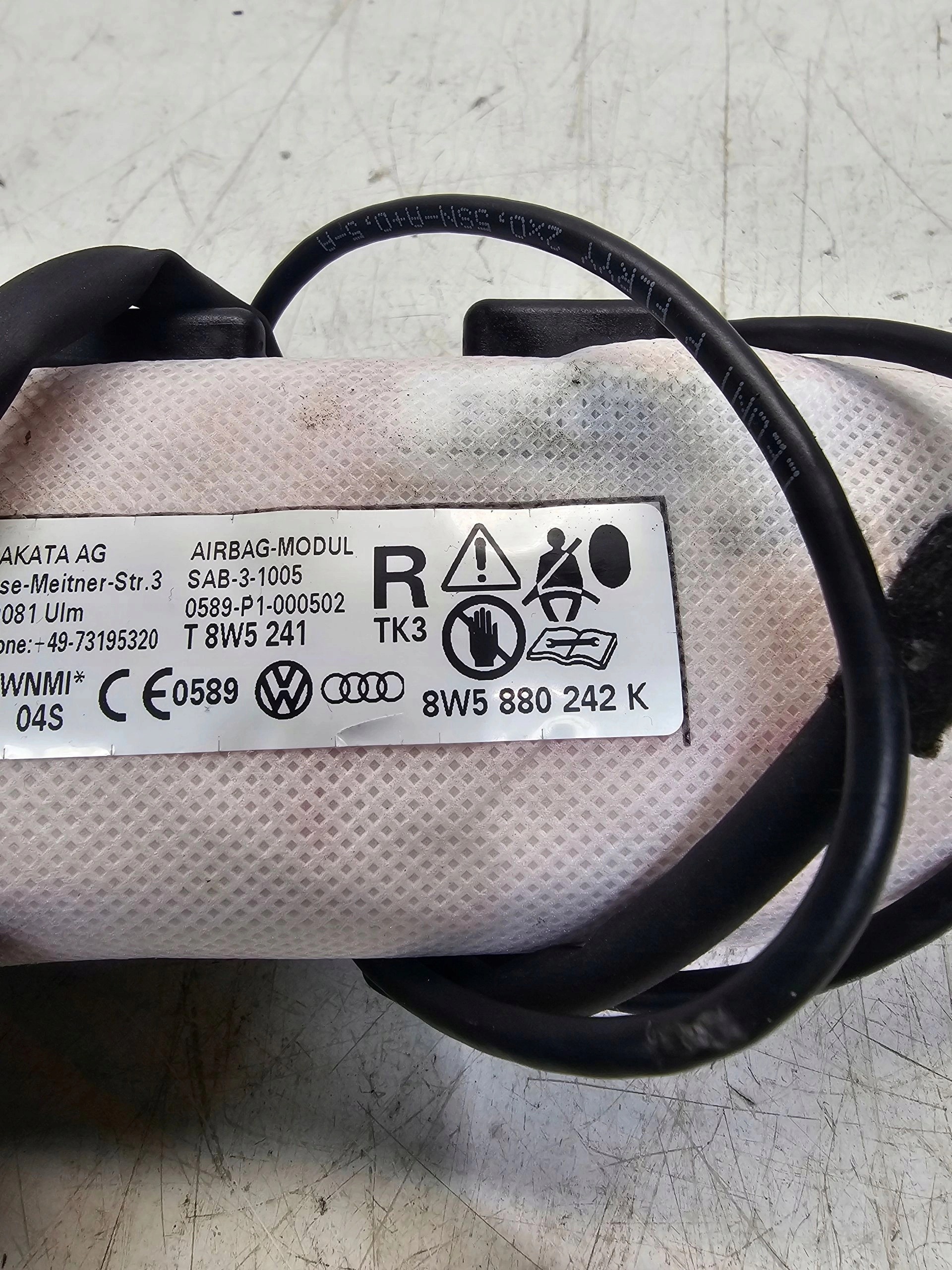seat airbag right AUDI A4 B9 A5 8W 8W5880242K