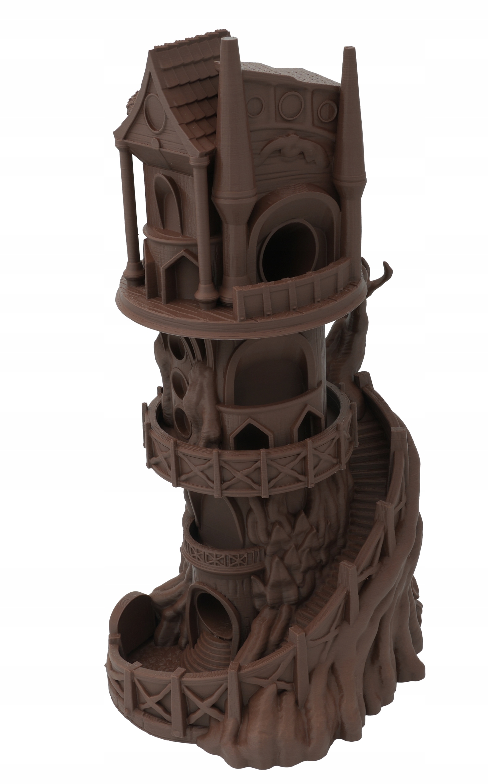 Obserwator ogromna wieża do kości - Dice Tower Brązowy Producent inny