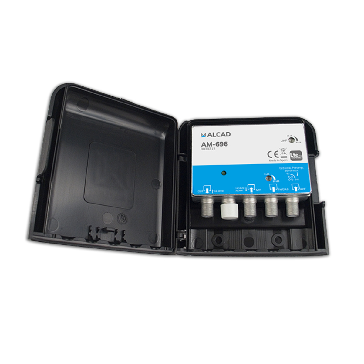 Alcad Wzmacniacz Masztowy AM-696 Uhf+vhf/fm+sat