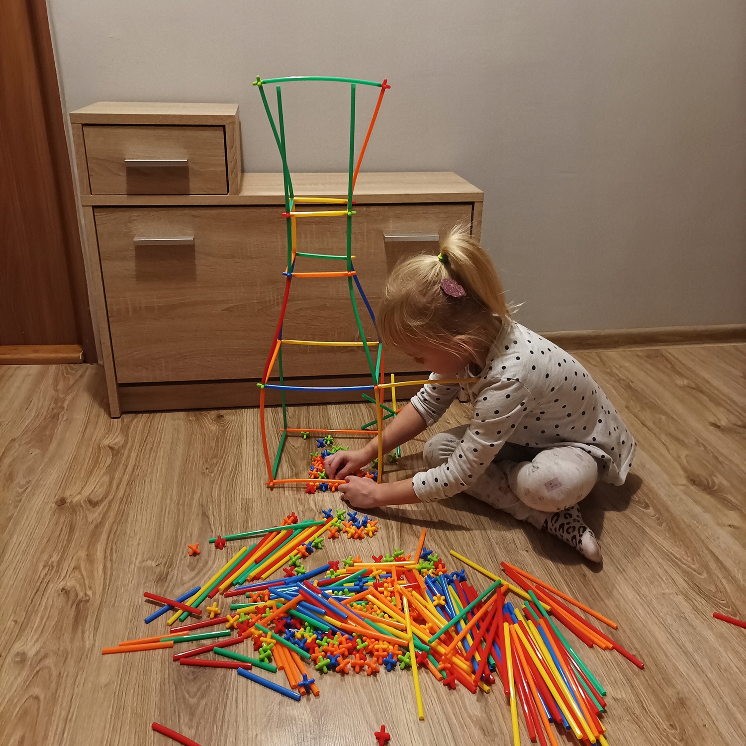 Construction Building Blocks Set Соломини Палички Розвиваючі 408 el для дітей Стать хлопчики дівчатка