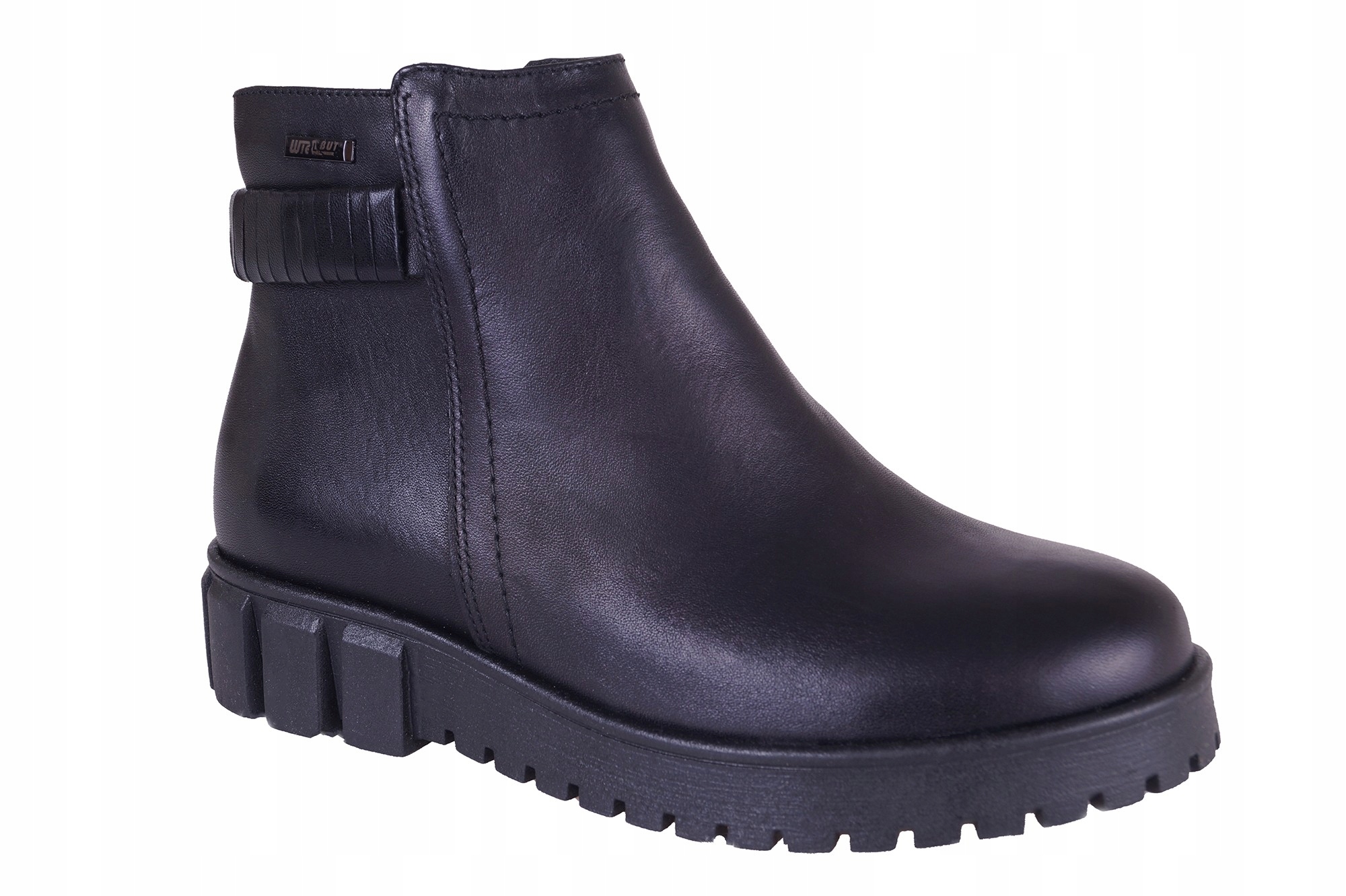 

Botki Damskie Skórzane Wielbut Czarne K-259 41