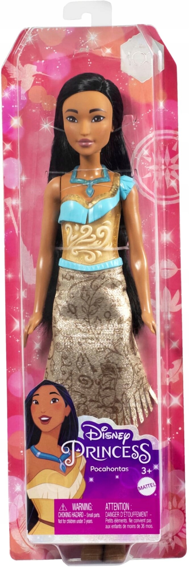 DISNEY PRINCESS LALKA KSIĘŻNICZKA POCAHONTAS HLW07 Marka Mattel