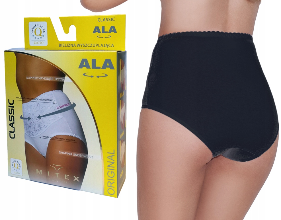 

figi wyszczuplające brzuch Mitex Ala czarne , 4XL