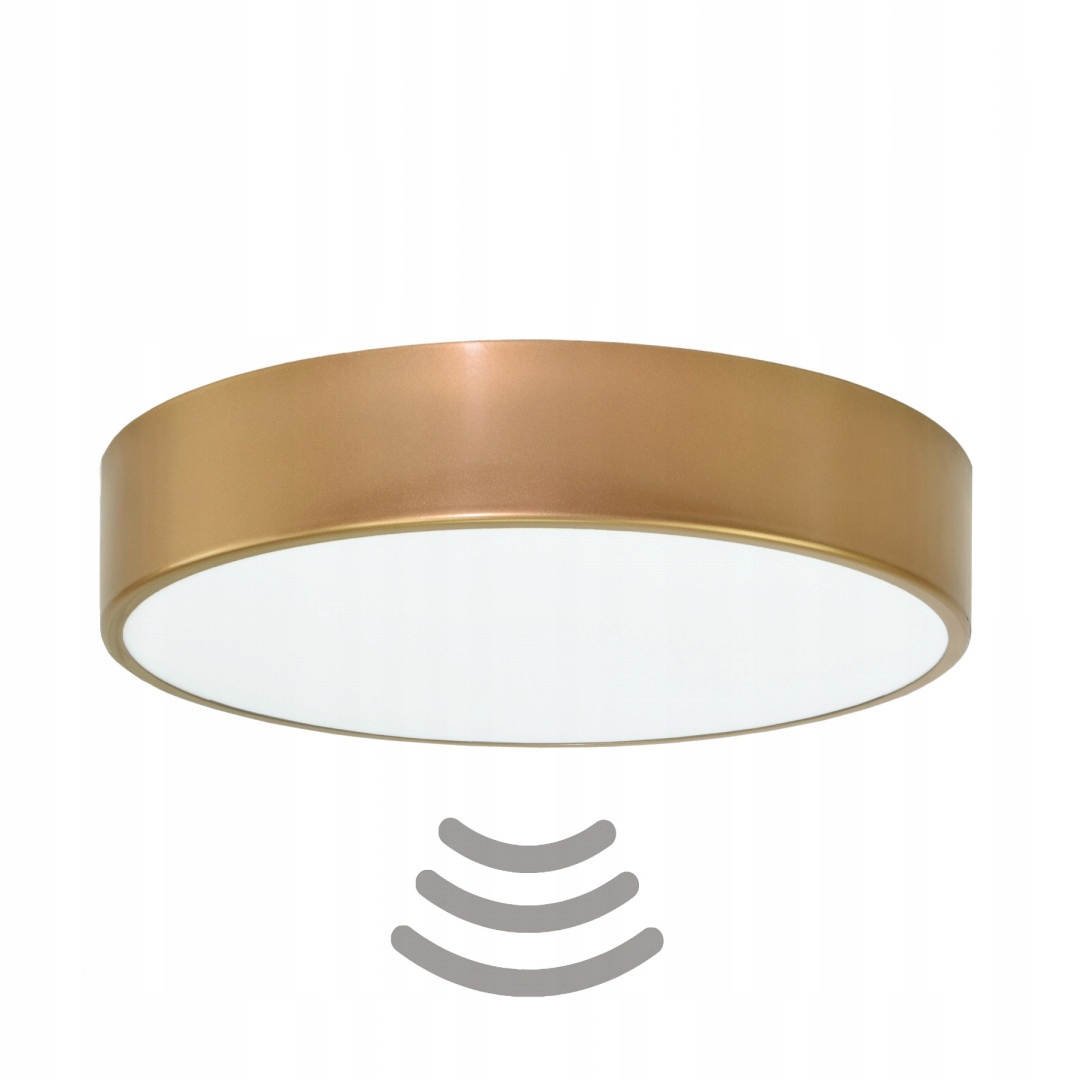 

Lampa sufitowa Plafon Cleo 400 Złoty Czujnik Ruchu
