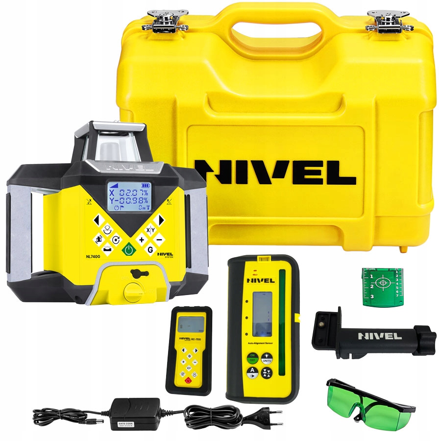 Niwelator laserowy Nivel System NL740G ZESTAW Kod producenta NIVEL SYSTEM NIWELATOR LASEROWY NL740G