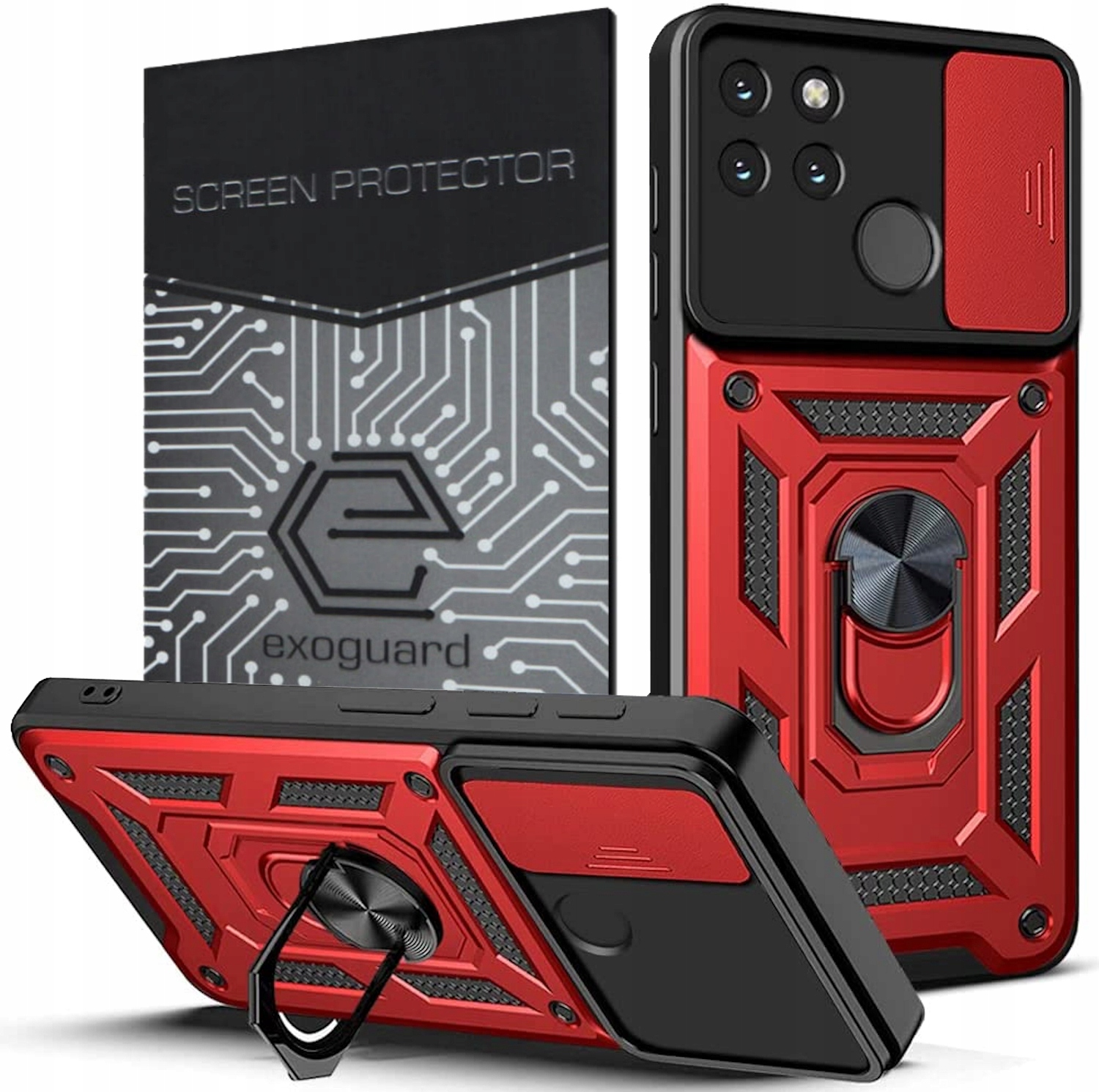 

Case Etui Pancerne+szkło do Realme C21Y C25Y