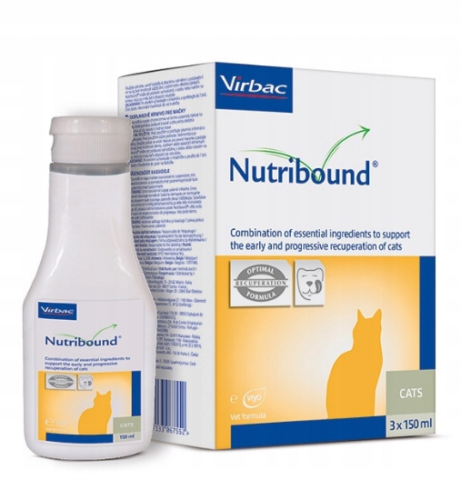 Levně Virbac, Nutribound kočka 3x150 ml