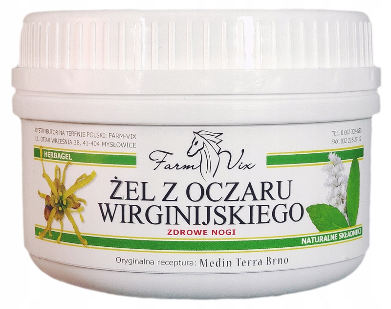

Żel Oczar Wirginijksi kasztan,mięta 350g, Farm-Vix