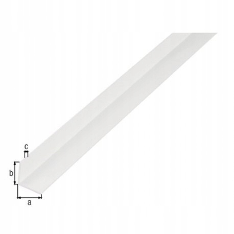 Profil kątowy PVC BIAŁY 1000x20x20x1,5 Producent Gah Alberts