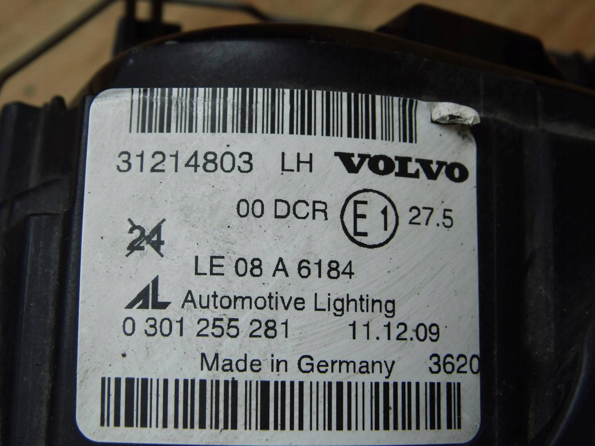 Volvo C30 2010-2012 LIFT light left front front left 31214803