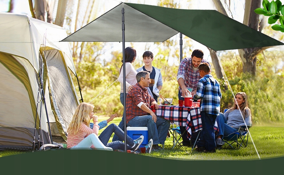 TARP PODŁOGA PŁACHTA NAMIOT WODOODPORNY 300X300CM