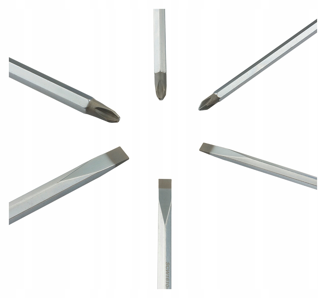 Ударные отвертки отвертки 6шт-сталь S2