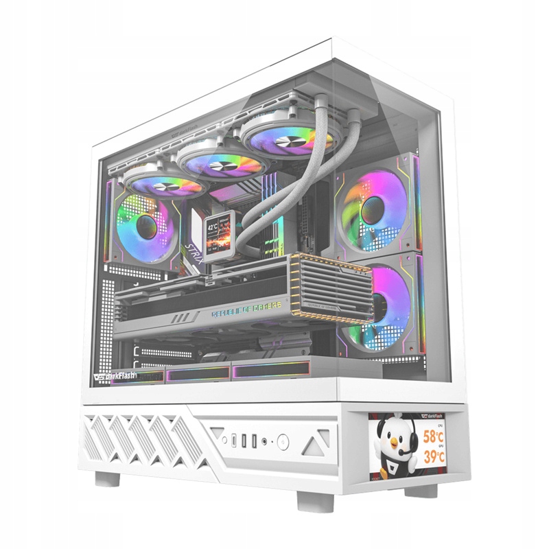Počítačová Skříň Darkflash DS950V S Displejem 6 Ventilátorů