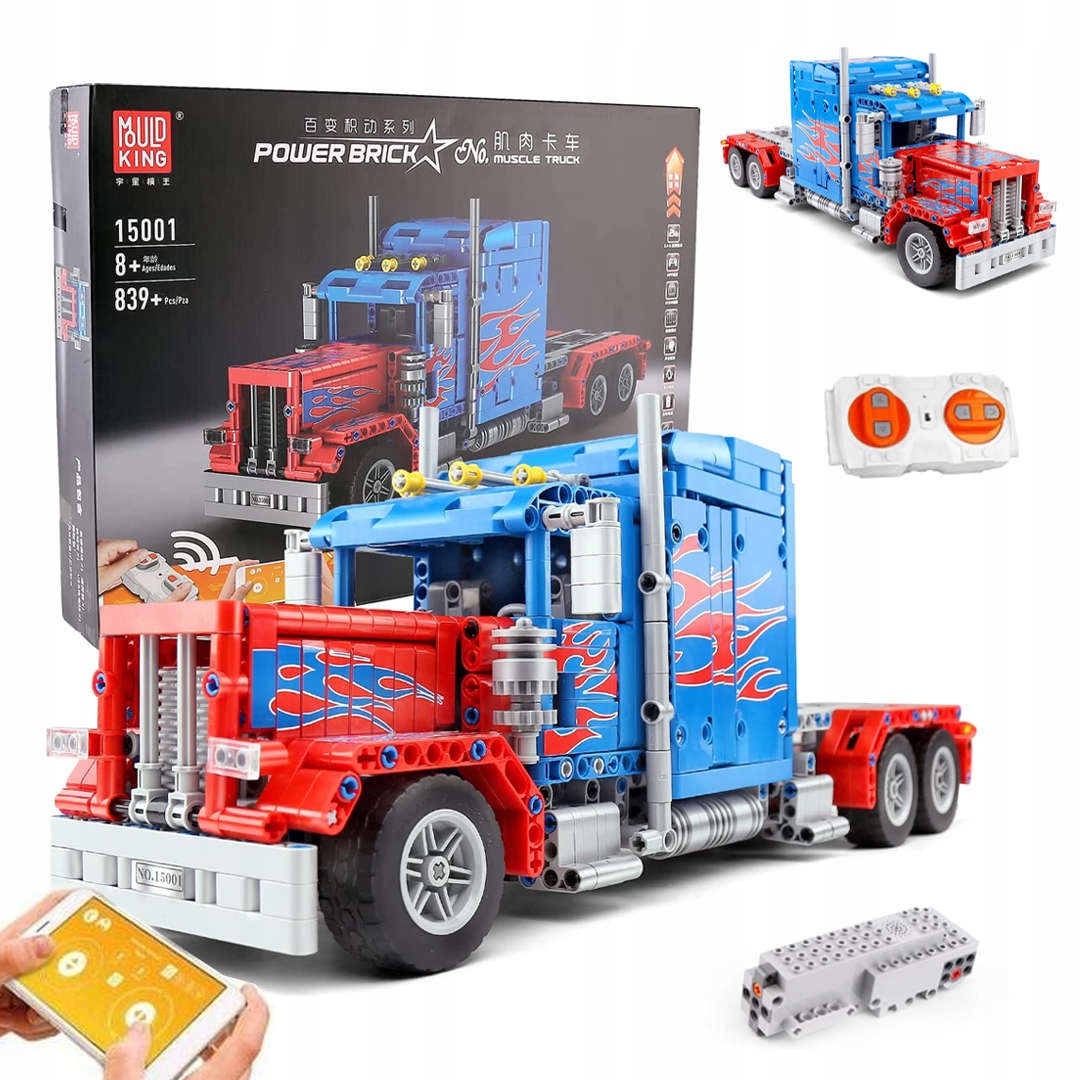 

Klocki Technic Sterowana Ciężarówka Auto 839 el Rc