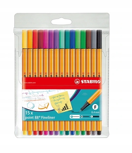 

Cienkopis Stabilo Point 88 Komplet 15szt w Etui