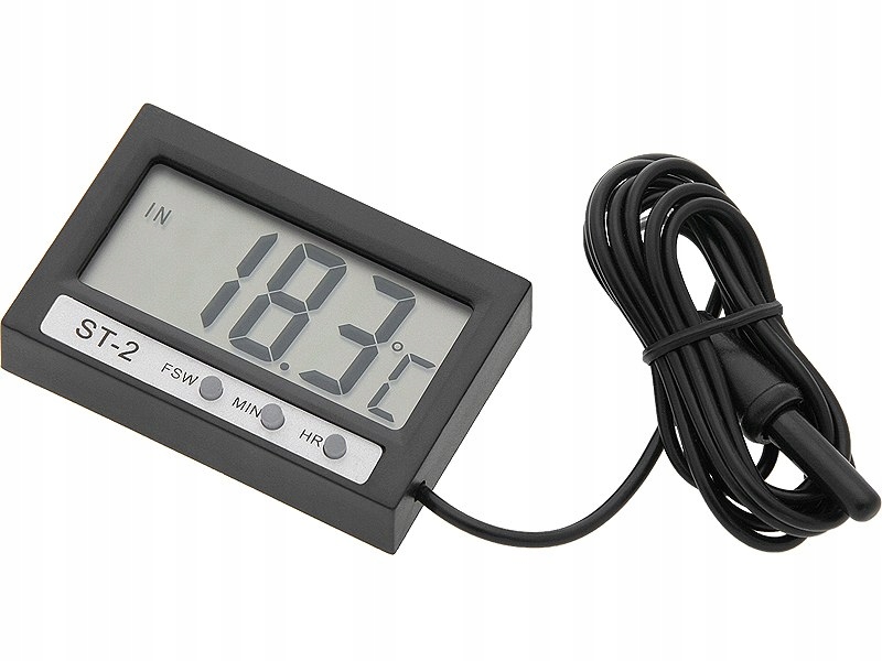 50-309 Termometr Miernik Temperatury LCD Zewnętrznej/wewnętrznej