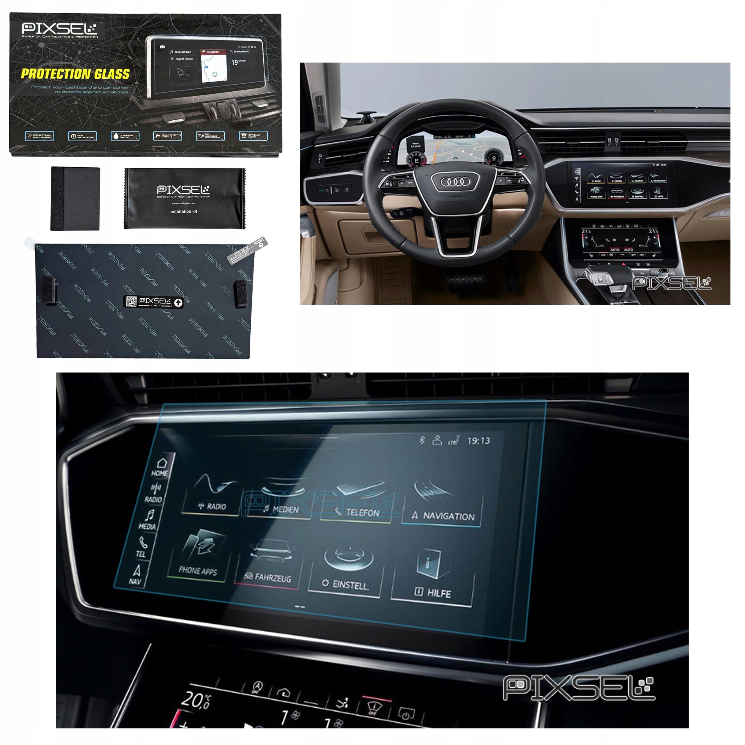 Antyodciskowe Matowe Szkło Ochronne Audi A6/S6/RS6-11.1“ 2019-2025