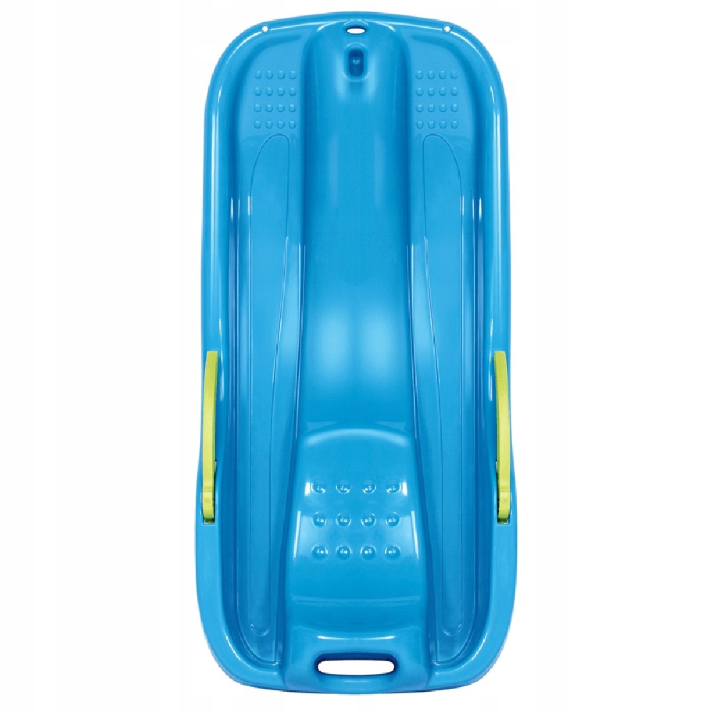 SANKI ŚLIZGI Z HAMULCEM NIEBIESKIE PLASTIKOWE z RĄCZKĄ i sznurkiem na Zime Model RACE S