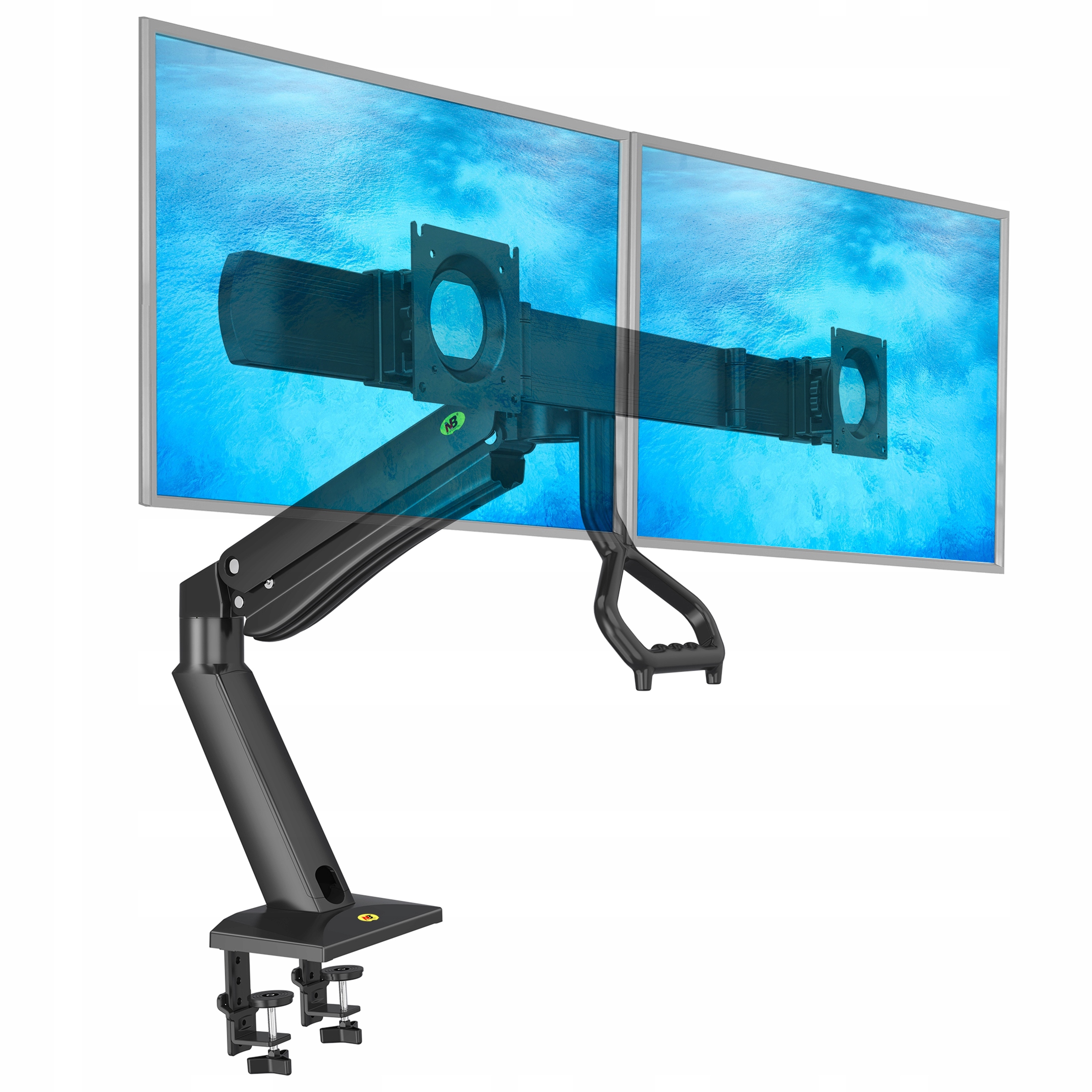 Biurkowy Uchwyt na Dwa Monitory 24-32' Regulowany