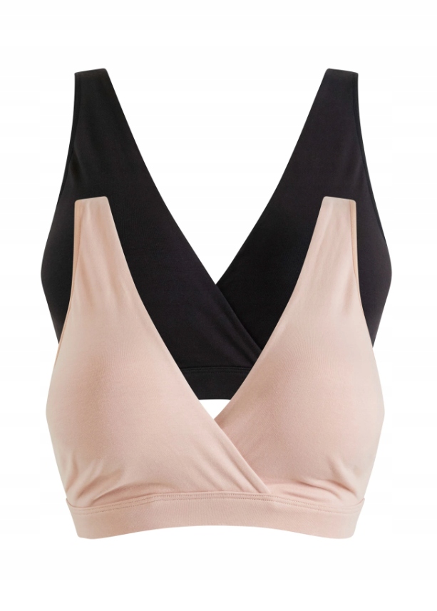 BONPRIX BIUSTONOSZ DO KARMIENIA BAWEŁNIANY CZARNY J067046