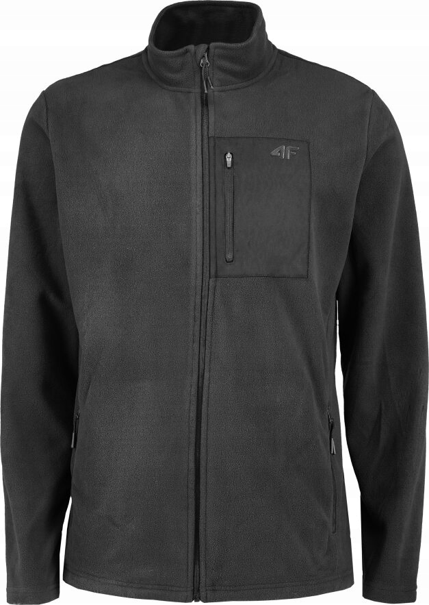 4F POLAR BLUZA POLAROWA ROZPINANA CZARNY M123 r. L