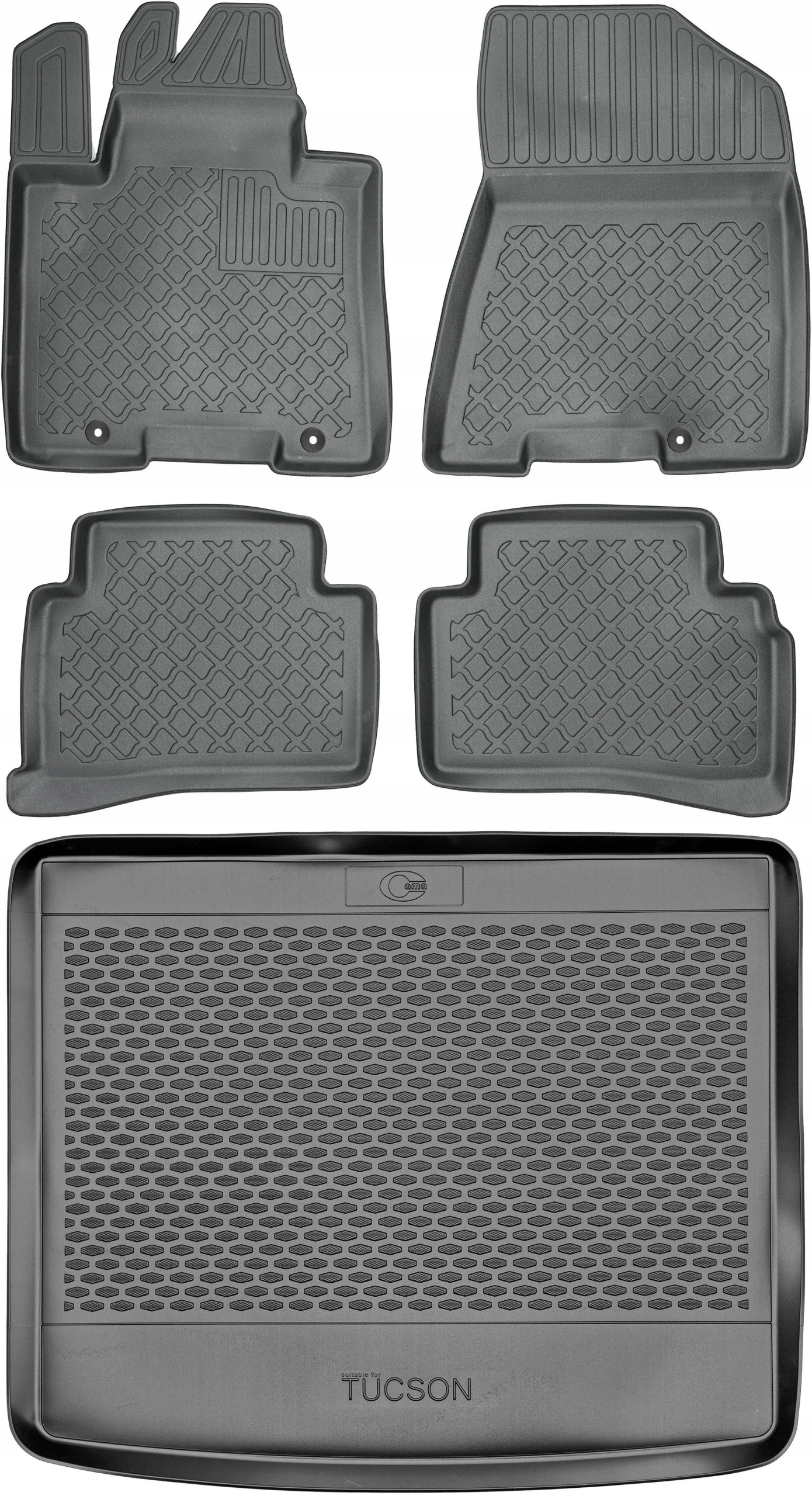 Hyundai Tucson III Suv od roku 2016-2020 Sada Koberce batožinový priestor