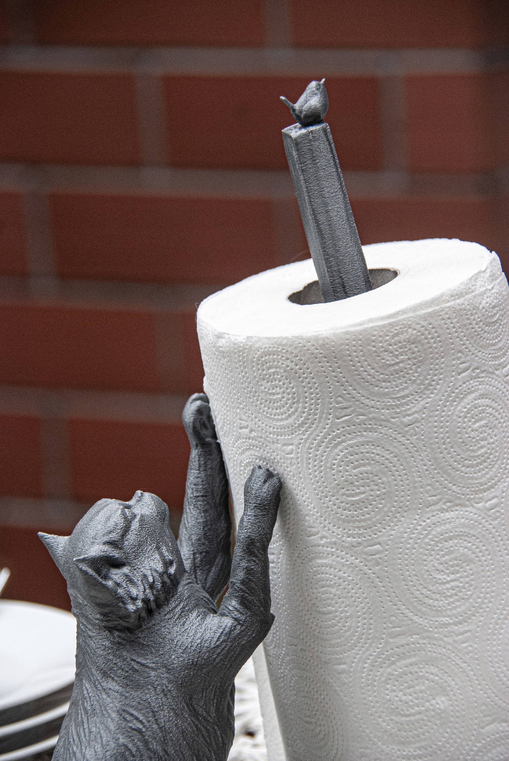 Stojak na ręcznik papierowy kuchenny srebrny Rodzaj stojak