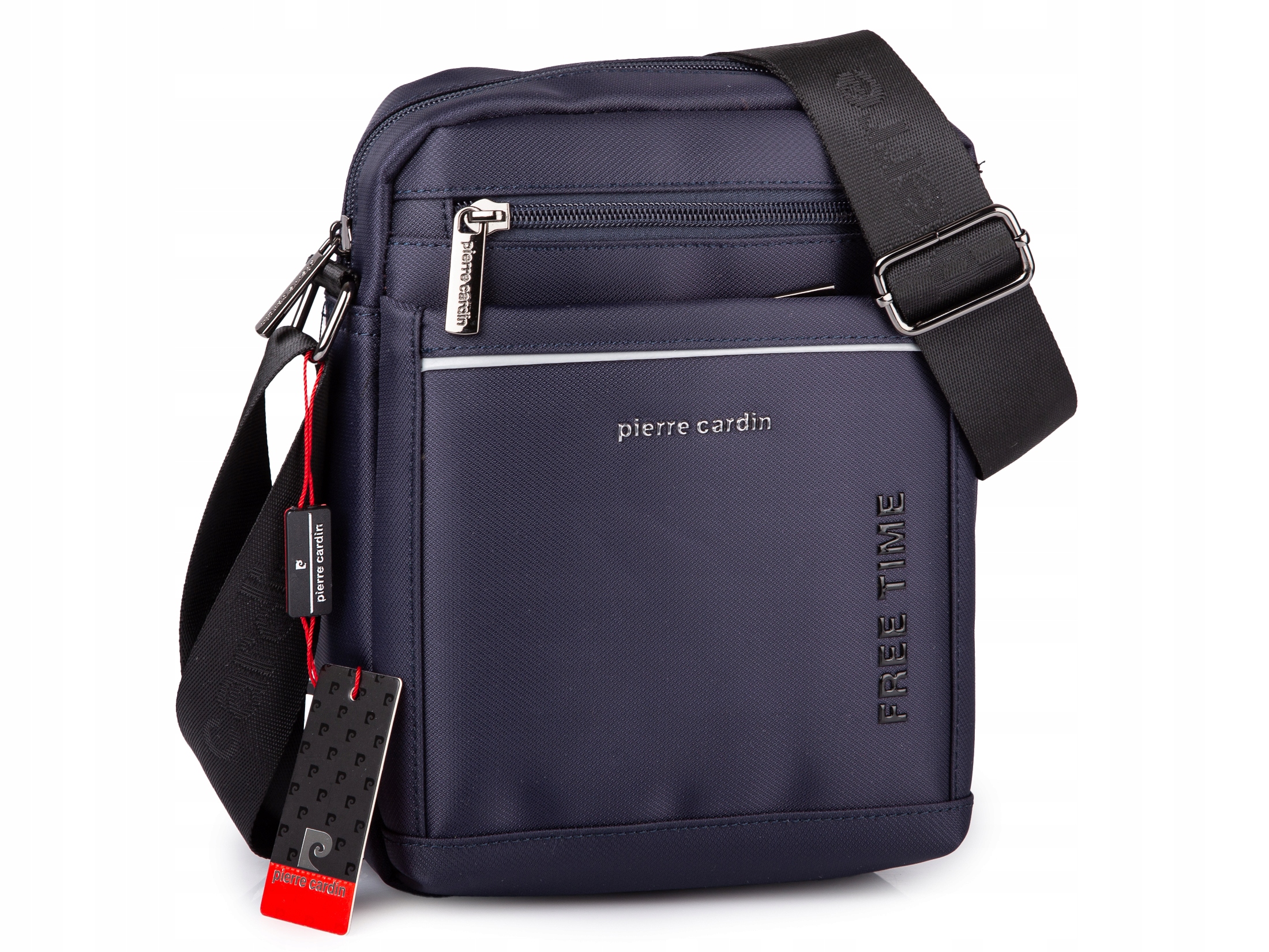 Pánská taška přes rameno, taška kabelka přes rameno, městská, látková, modrá