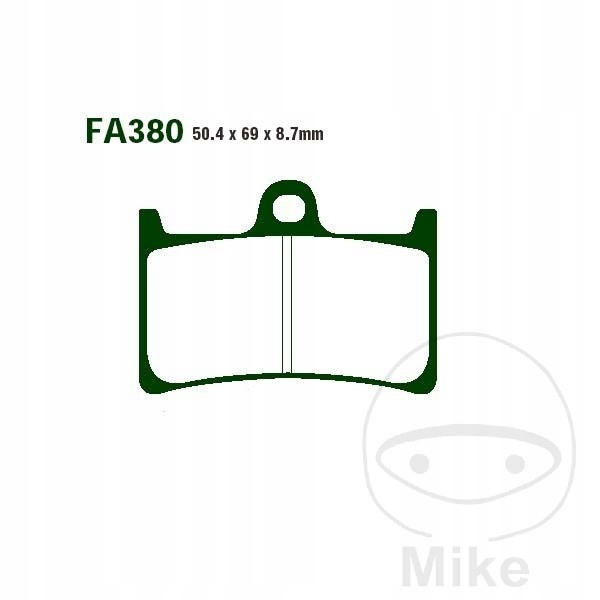 Brzdové doštičky predné Ebc GPFAX380HH