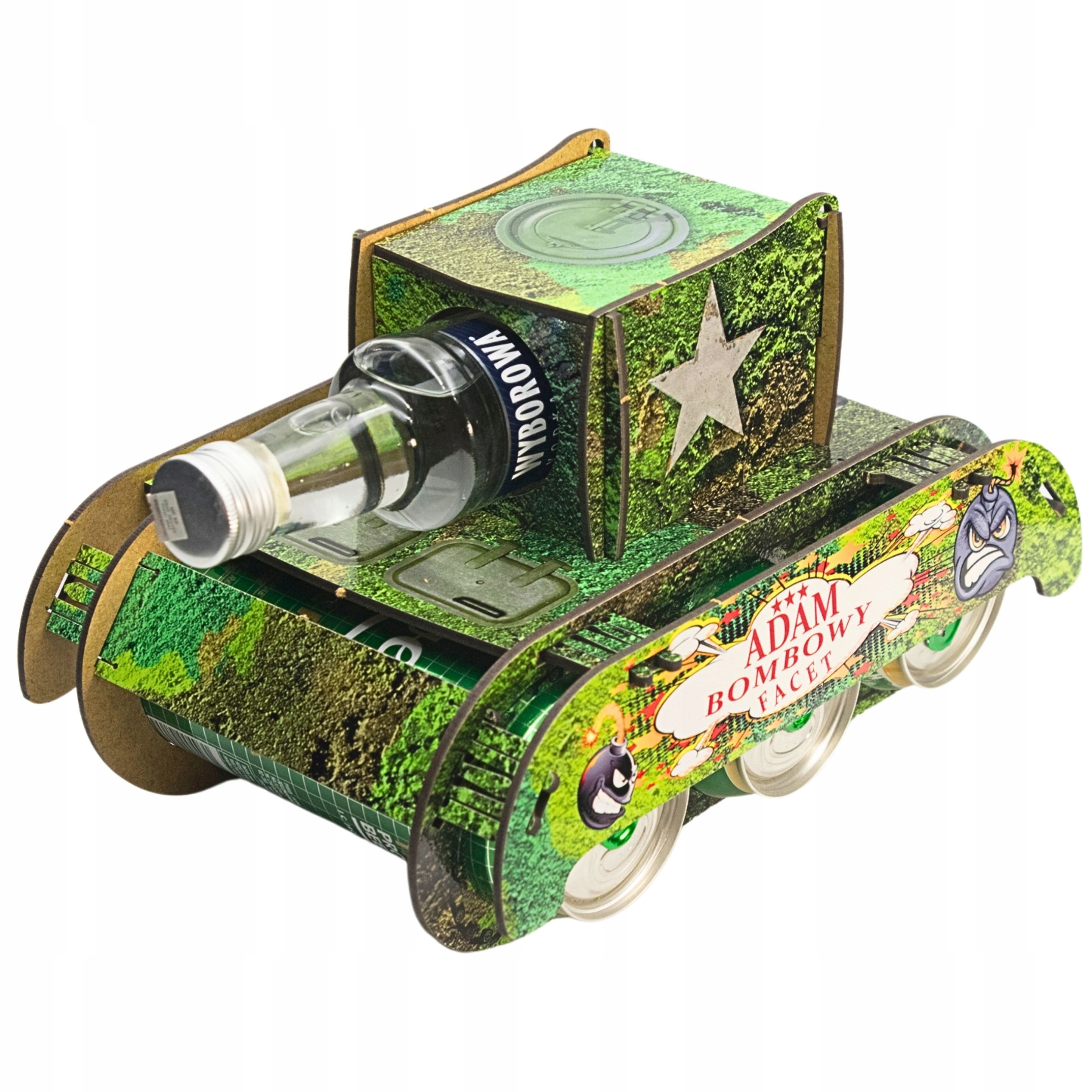 Pivní/vodkový Tank jako dárek k Narozeninám, na rozlučku se svobodou pro Dědečka, Tatínka, Kamaráda