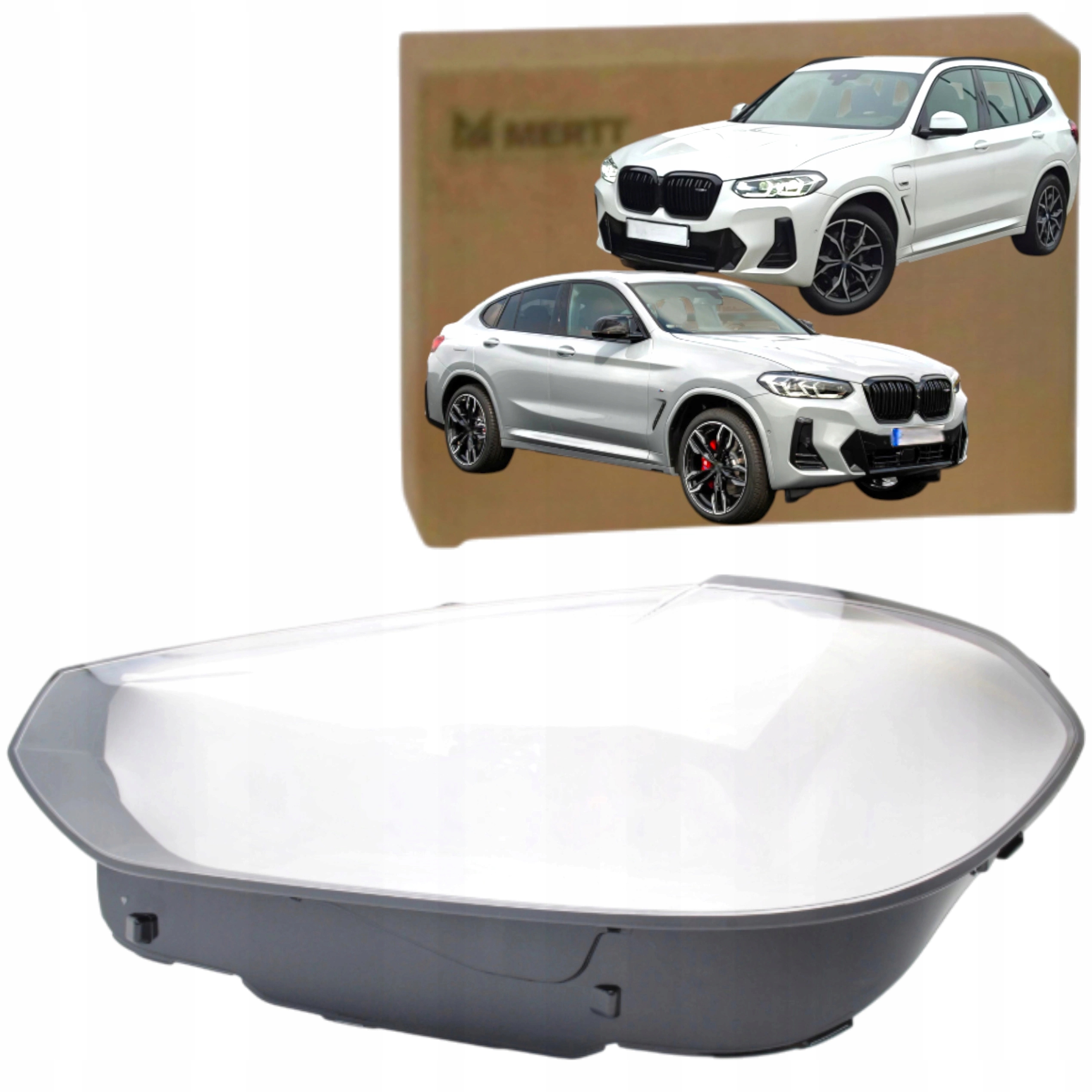 Bmw X3 G01 LCI 2021+ Klosz sklo předního světlometu Levé