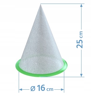 Filtr stożkowy pod anemostat 160mm Marka Xvent