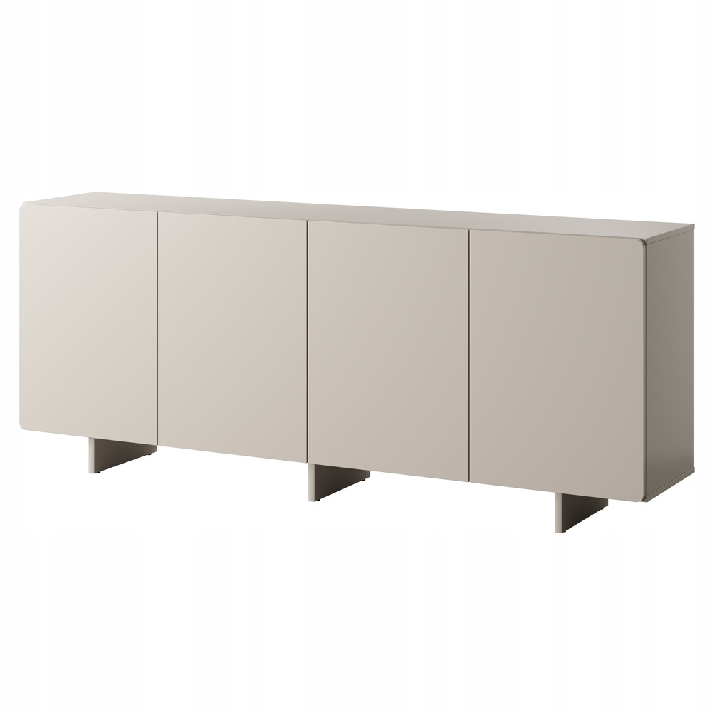 Komoda do salonu Kaszmir mat 200x80x40 cm Nubo 4 drzwi pojemna nowoczesna
