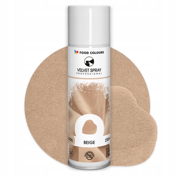 Levně Food Colours Velvet Spray Béžový 250ml