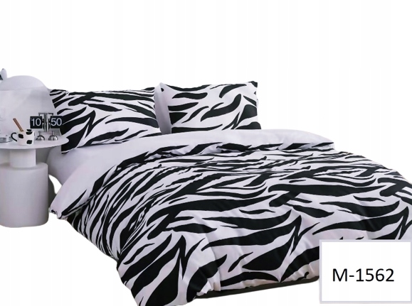

Pościel 160x200 dwustronna Gruba Bawełna, Zebra