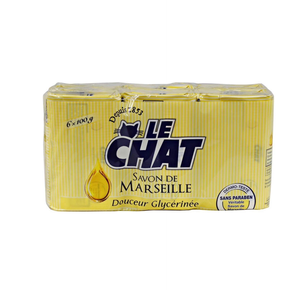

Le Chat mydło marsylskie z gliceryną 6x100g