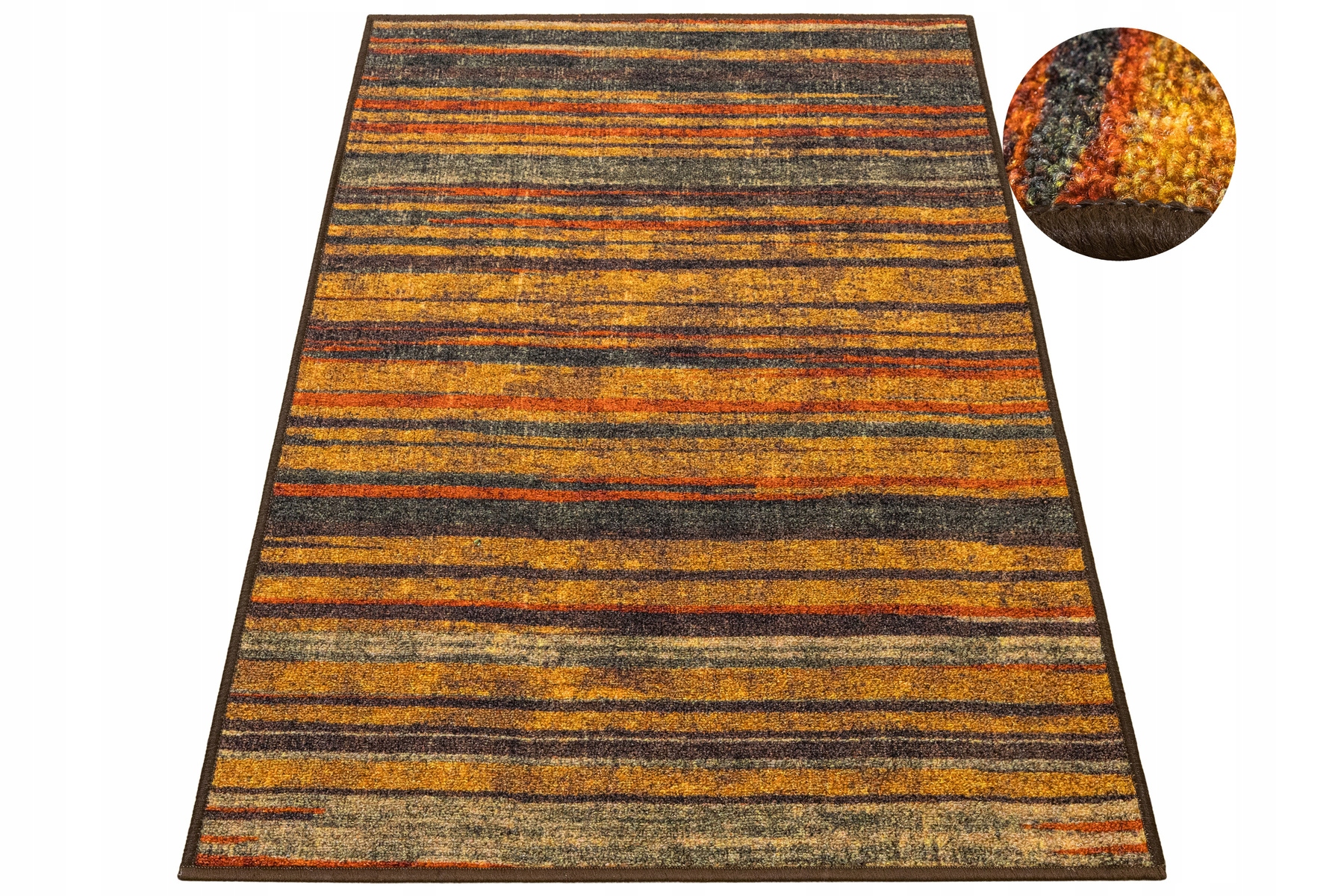 Dywanik Chodniczek Podgumowany Pętelkowy W Kolorowe Paski Fusion 120x200 cm