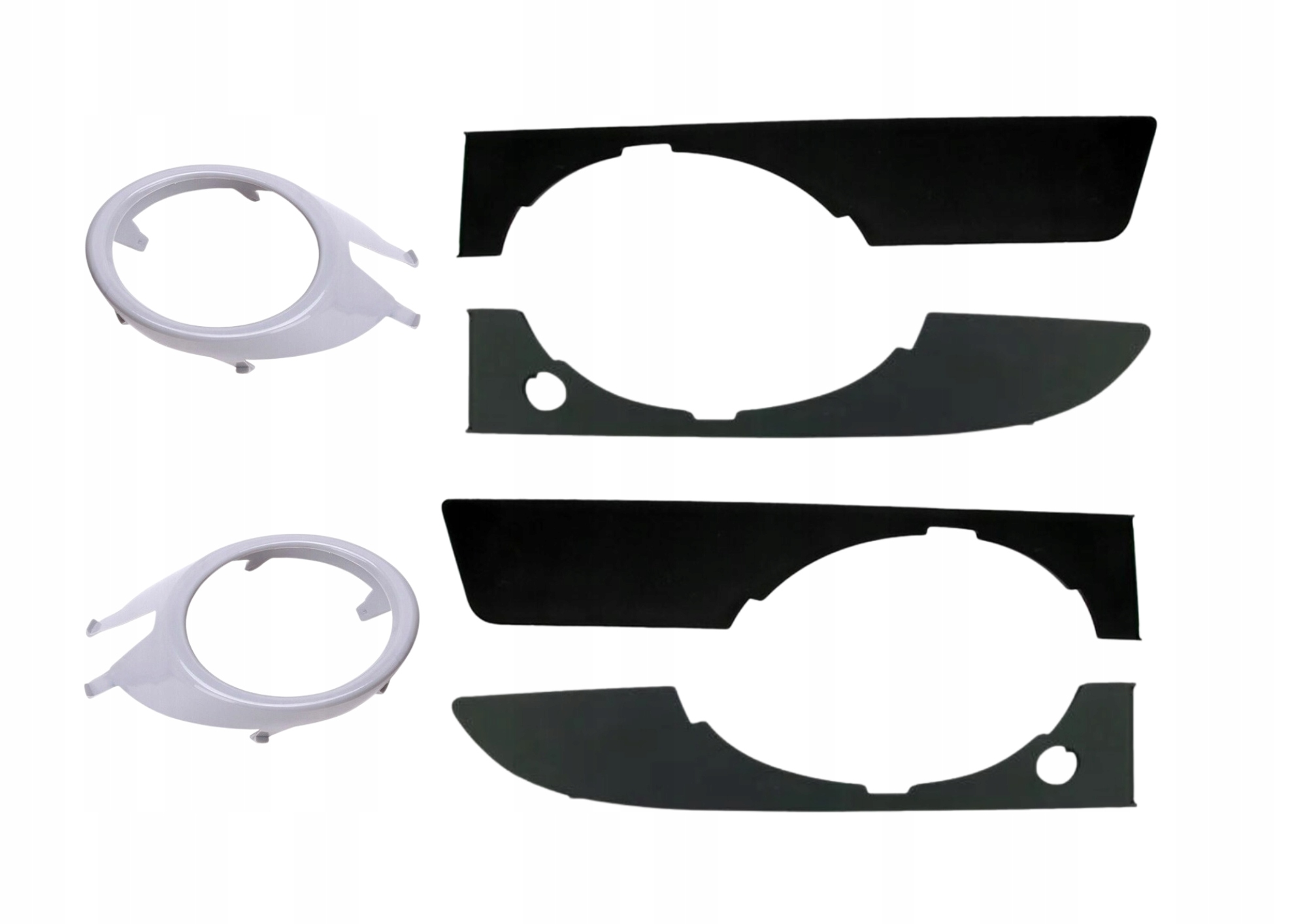 AUDI A4 B7 RAMKI WEWNĘTRZNE HALOGENU LAMP PRZECIWMGIELNYCH ZESTAW L+P