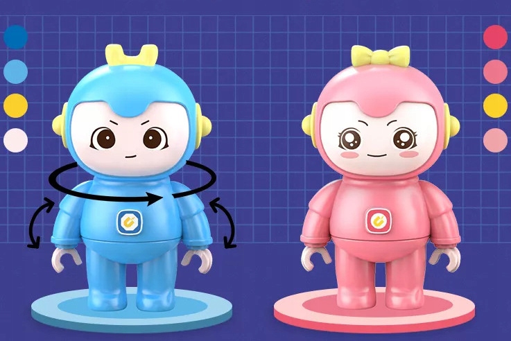 ŚWIECĄCE KLOCKI MAGNETYCZNE Tor Zjeżdżalnia 82 szt Płeć chłopcy dziewczynki