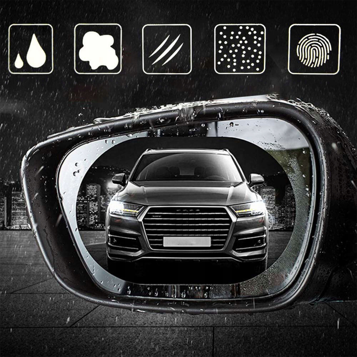 2x FOLIA NANO NAKLEJKA WODOODPORNA NA LUSTERKO DESZCZ PRZECIWDESZCZOWA Numer katalogowy części 2x Folia Nano przeciwdeszczowa