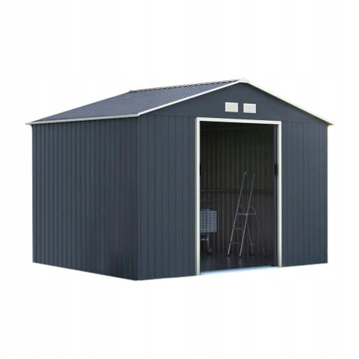 DREWUTNIA BLASZAK DOMEK OGRODOWY NARZĘDZIOWY SCHOWEK METALOWY NA ROWERY XL Informacje dodatkowe Pokrycie dachu w komplecie