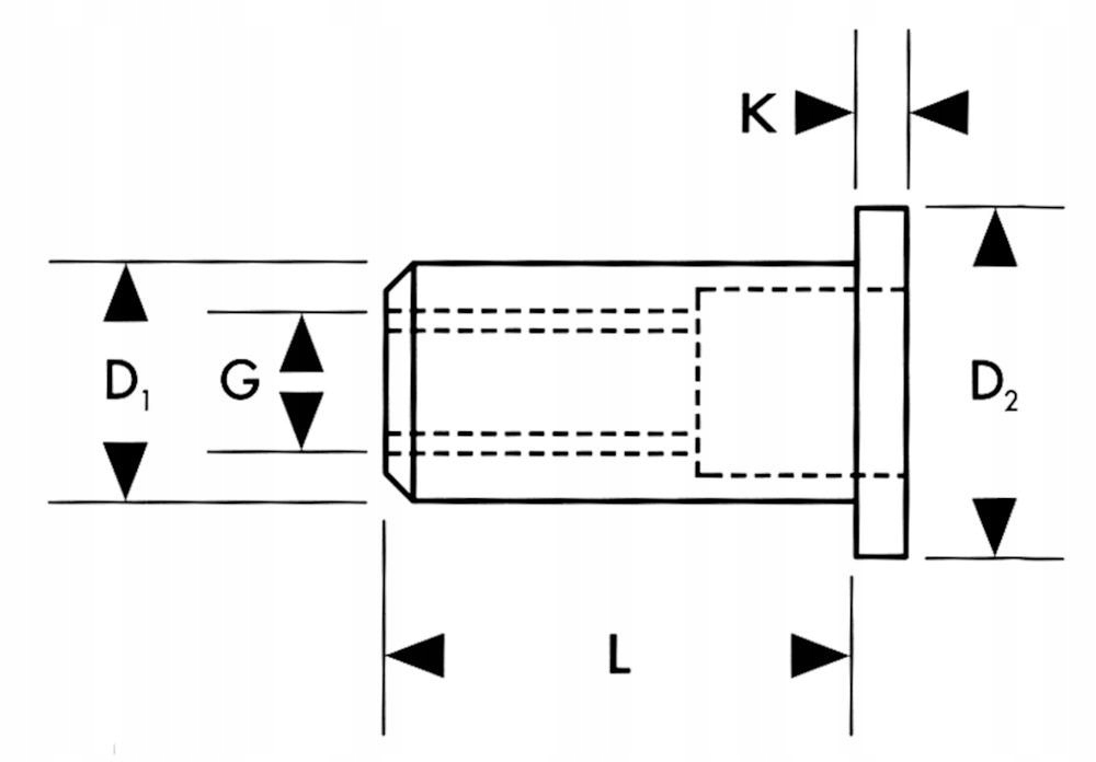 Nitonakrętka M4x10,5mm 50szt FORTIS