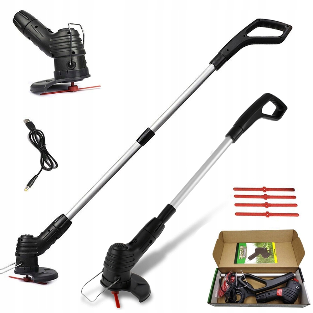 BEZPRZEWODOWA PODKASZARKA PRZENOŚNA LEKKA PCHANA PODKASZARKA DO TRAWY