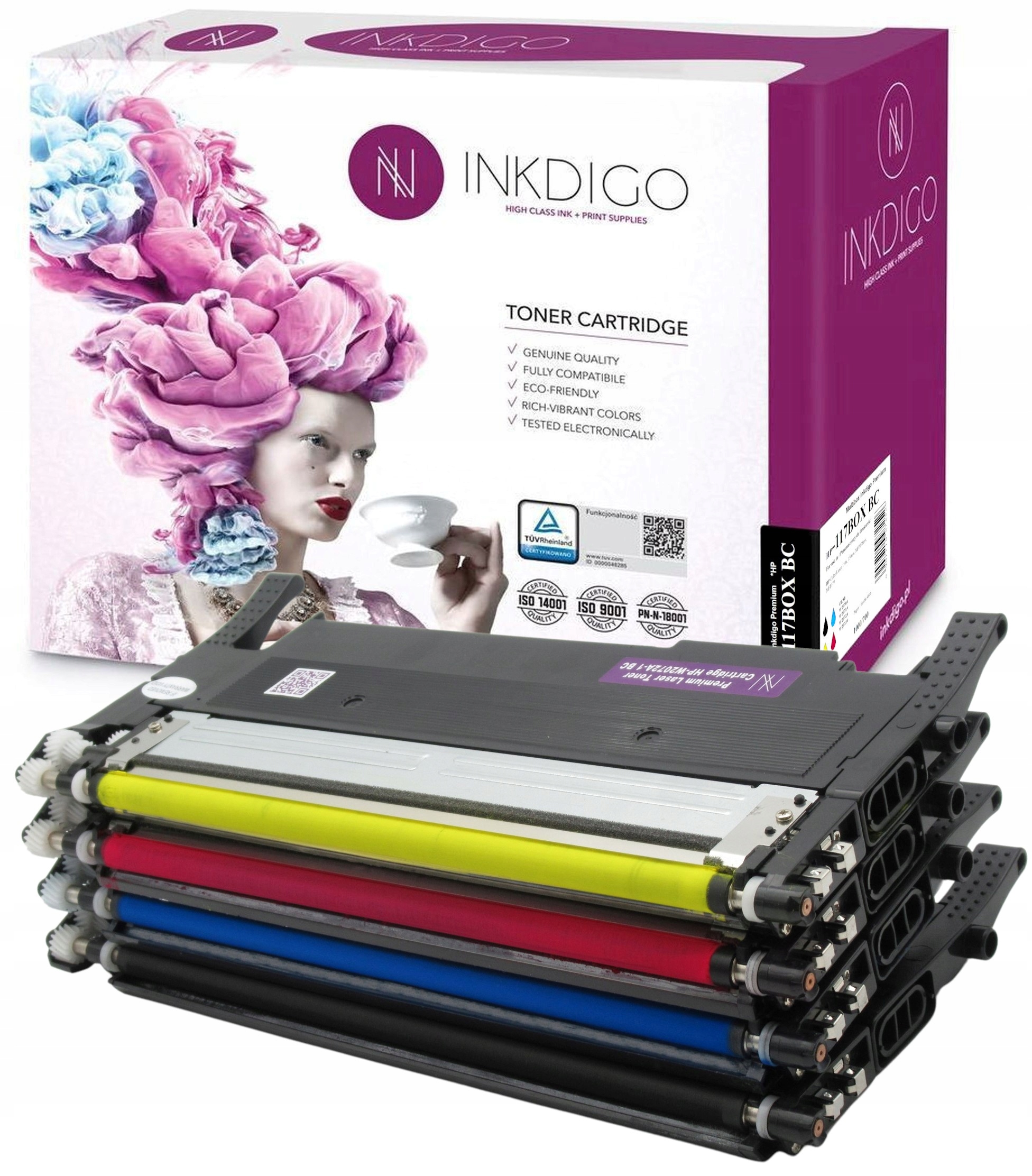 

4x Toner Do Hp Color 150NW Mfp 178 |117A W2070A