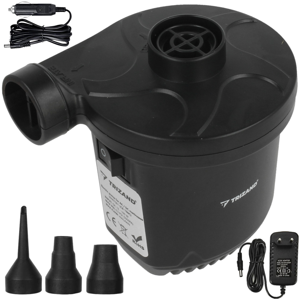 

Pompka Elektryczna 12V/230V Materac Piłka Ponton
