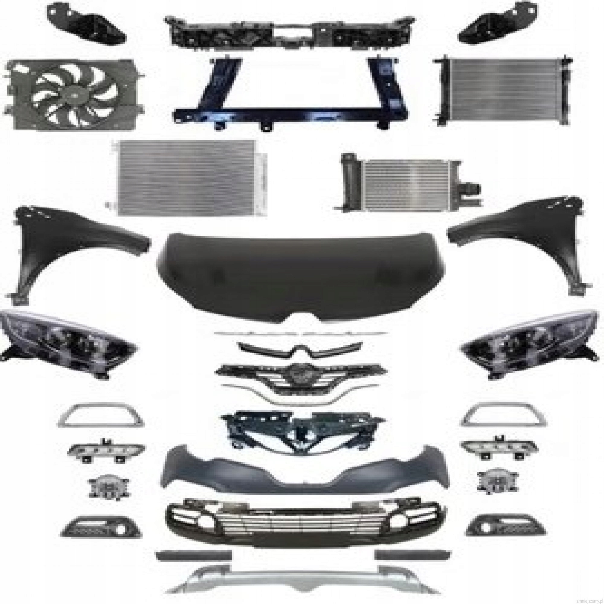 RENAULT CAPTUR 2013-2017 KOMPLETNY PRZÓD MASKA LAMPA