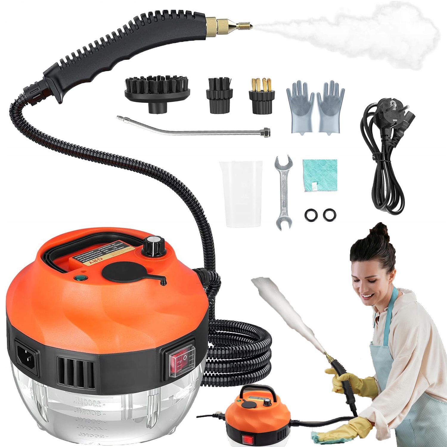 Ruční Vysavač S 3 Hlavicemi Kartáčů 2500 W 1 L 6 Úrovní